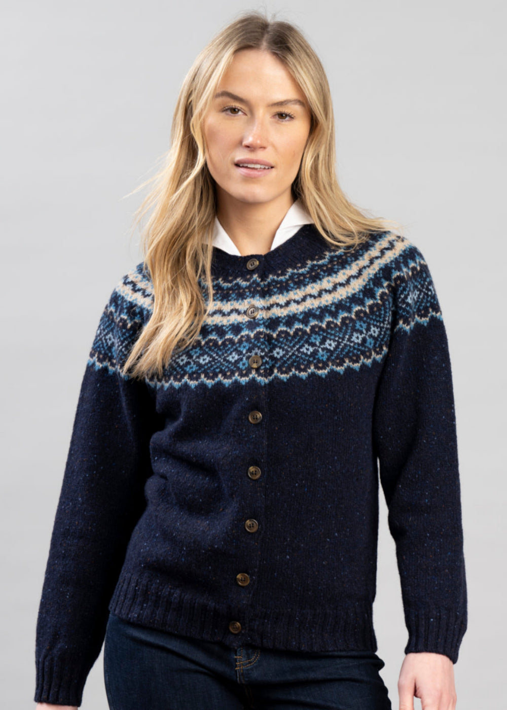 Sofie High Button Cardigan