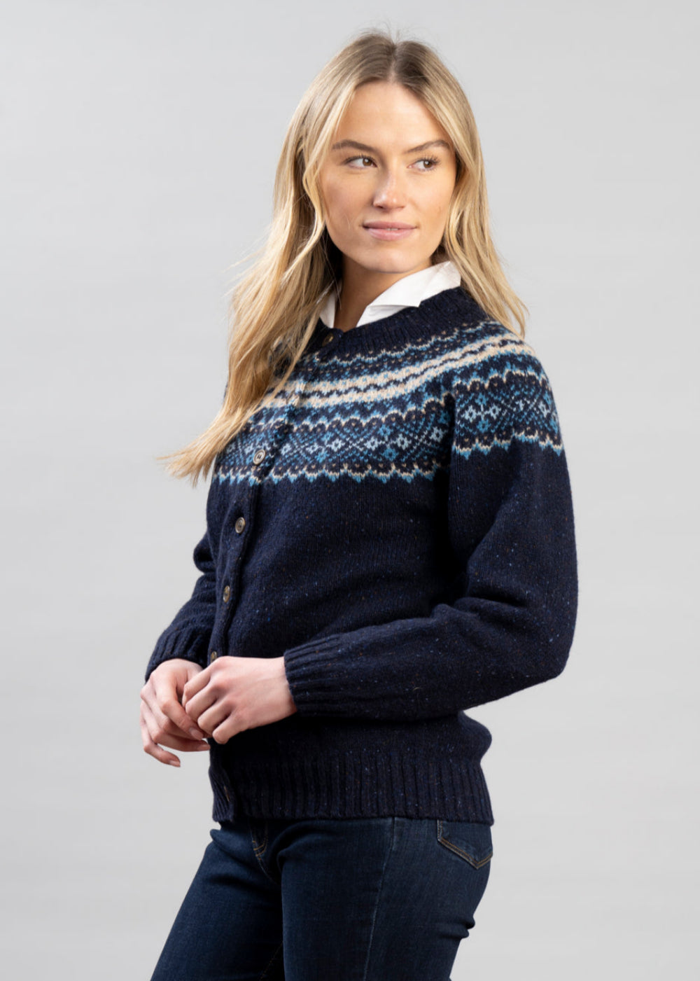 Sofie High Button Cardigan