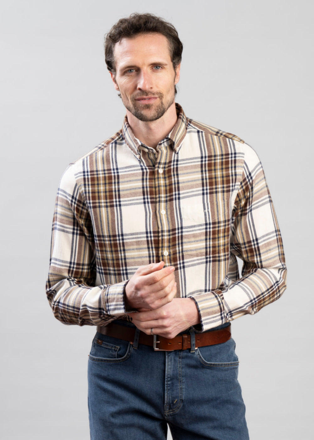 Regular Windblown Flannel Check Shirt