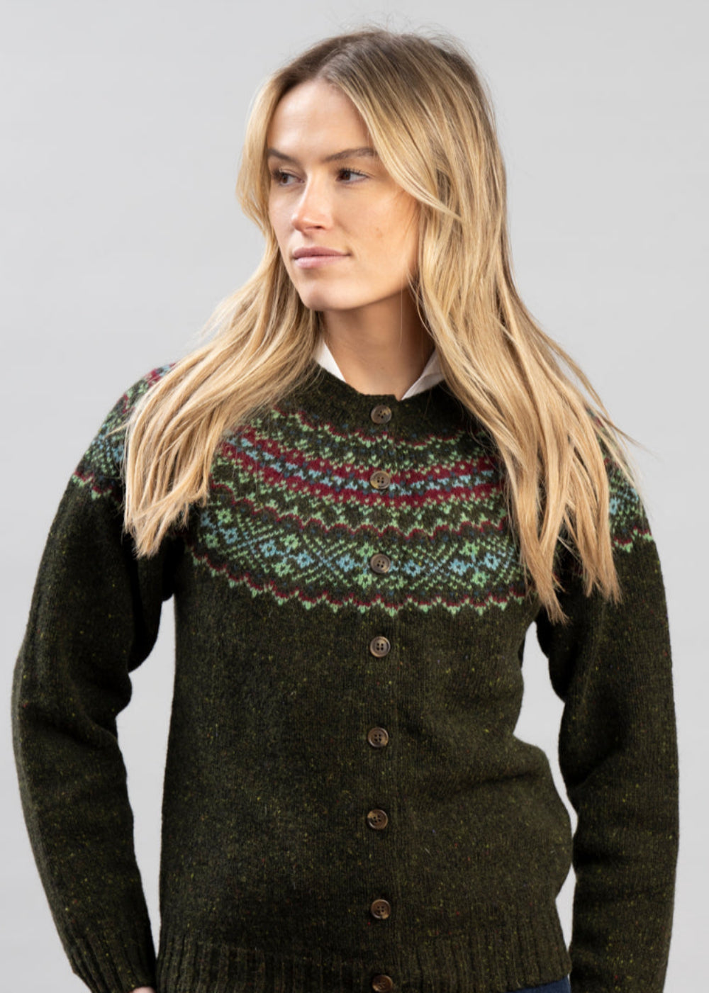 Sofie High Button Cardigan