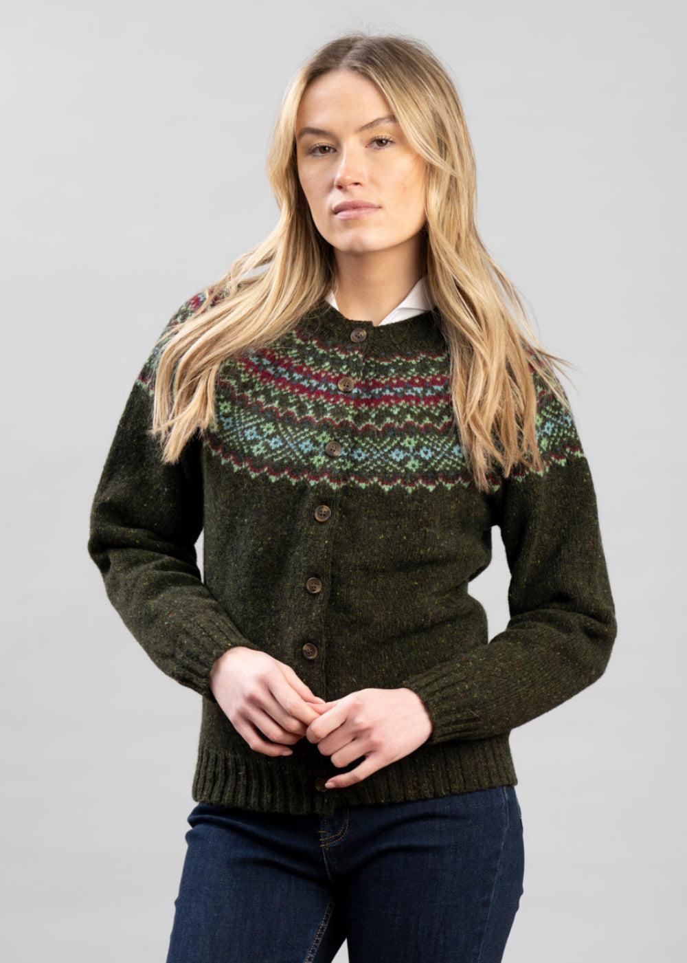Sofie High Button Cardigan
