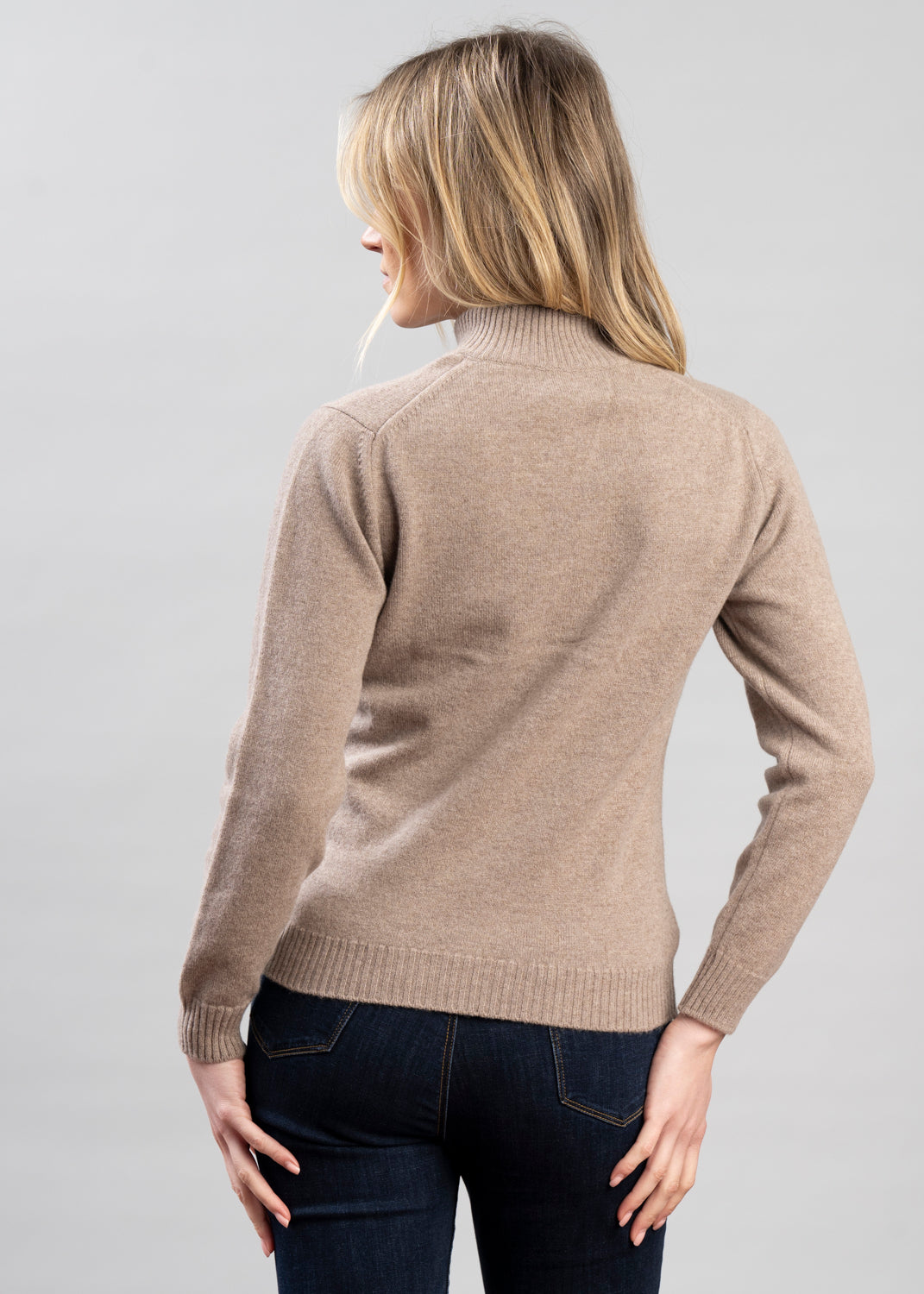 Lindsey Lambswool Zip Neck