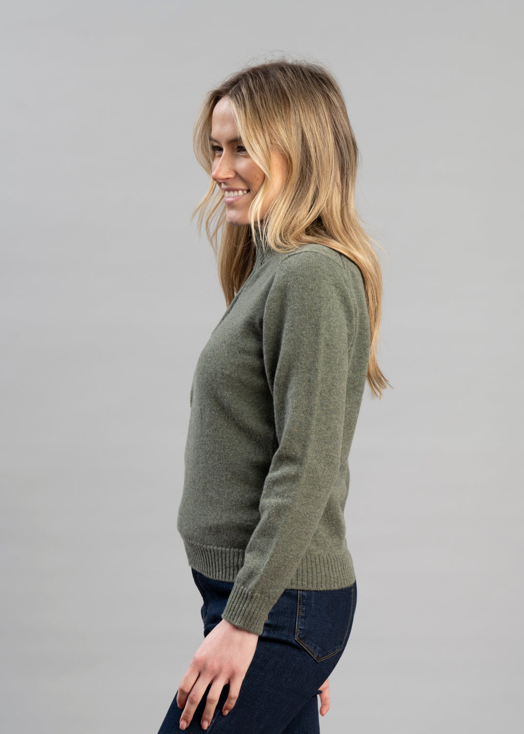 Lindsey Lambswool Zip Neck