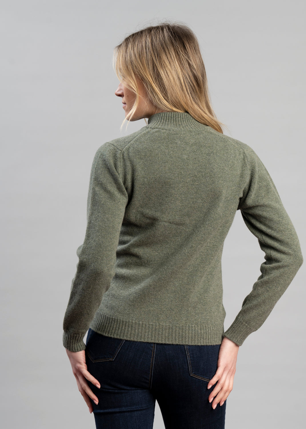 Lindsey Lambswool Zip Neck