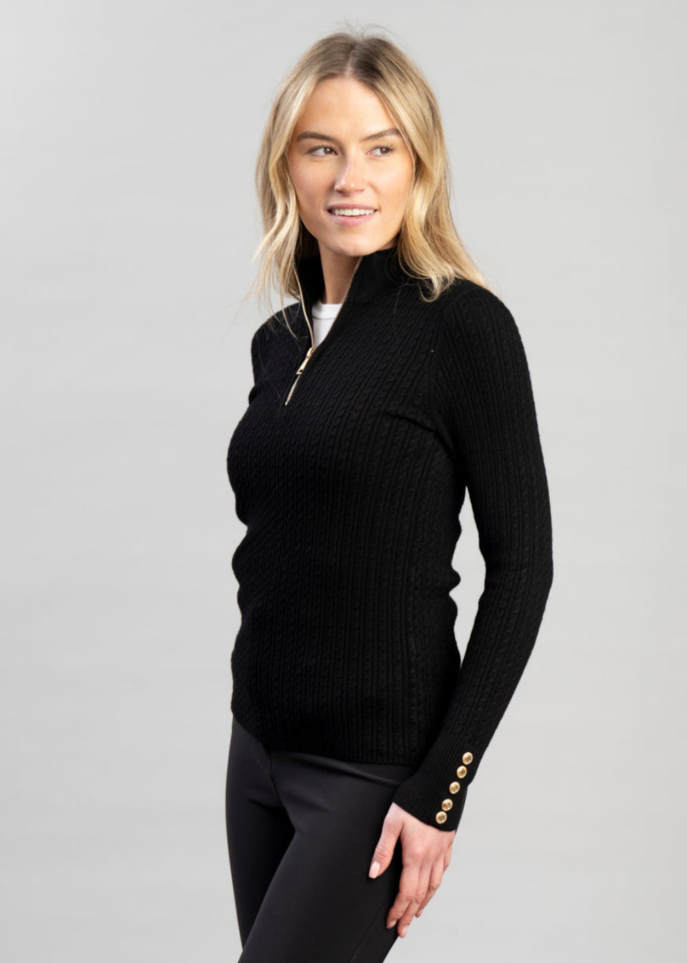 Ava Quarter Zip Knit