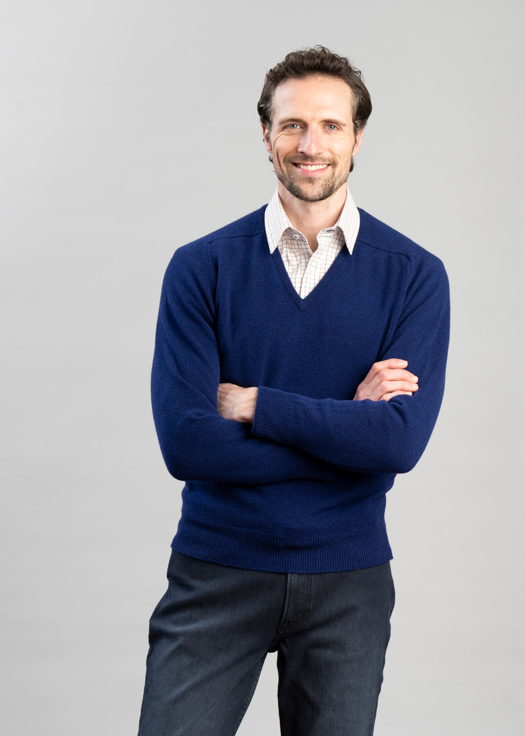 Exclusive Leven 2 Ply Lambswool V-Neck