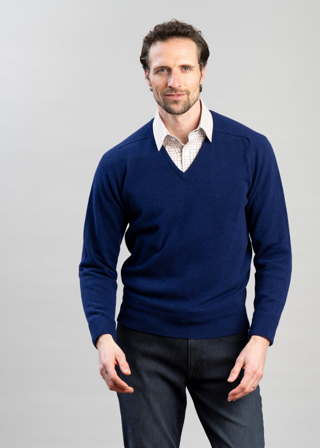 Exclusive Leven 2 Ply Lambswool V-Neck
