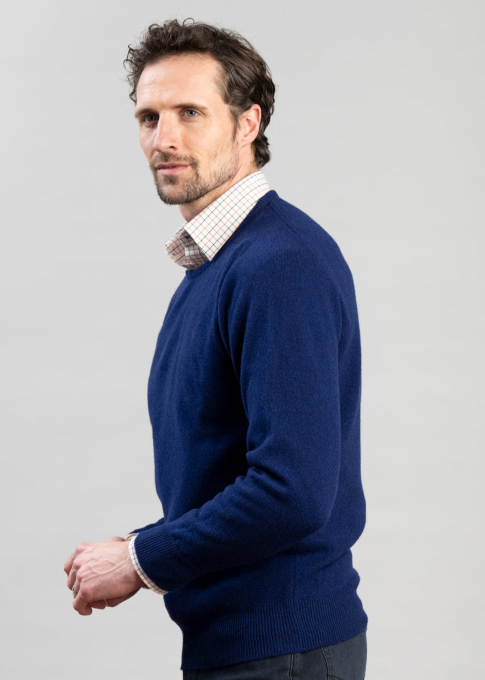 Exclusive Leven 2 Ply Lambswool Crew Neck