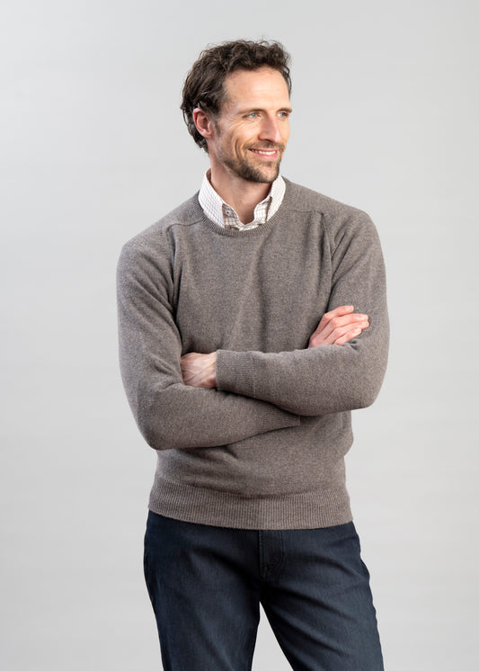 Exclusive Leven 2 Ply Lambswool Crew Neck
