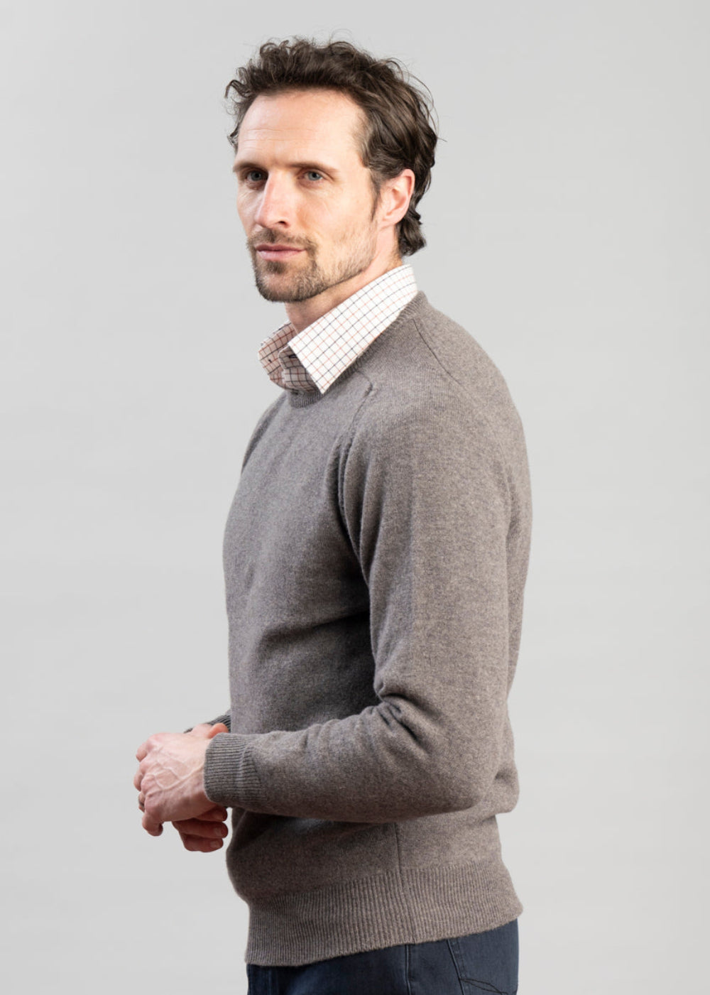 Exclusive Leven 2 Ply Lambswool Crew Neck
