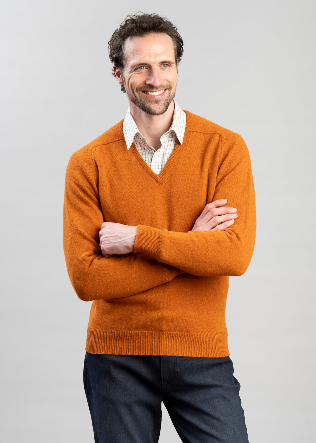 Exclusive Leven 2 Ply Lambswool V-Neck