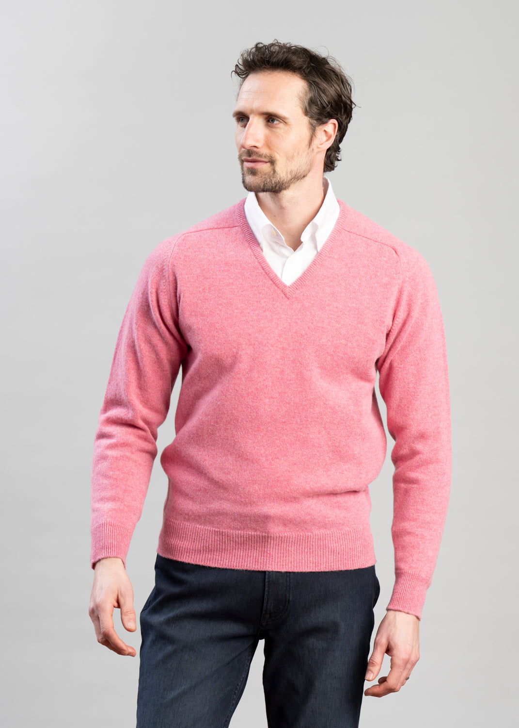Exclusive Leven 2 Ply Lambswool V-Neck