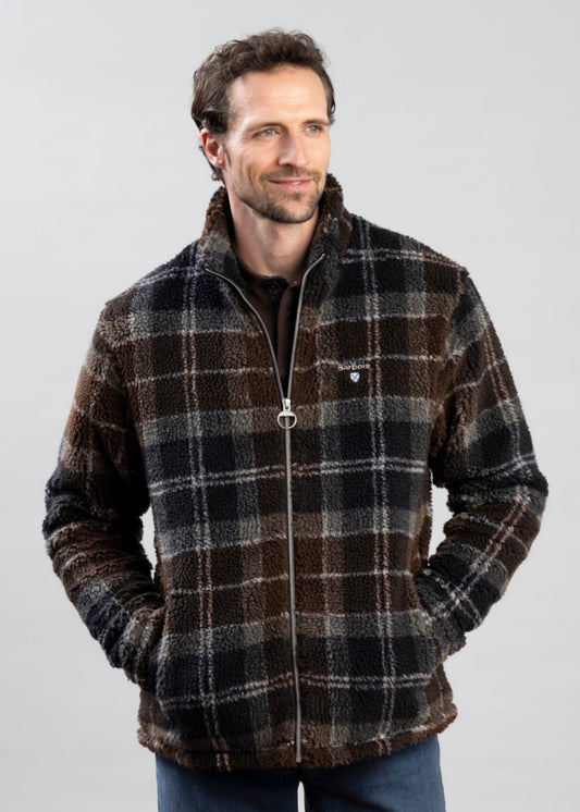Tartan Fleece Zip Through