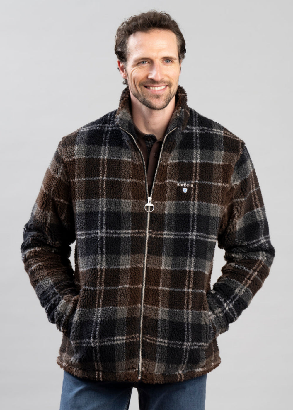 Tartan Fleece Zip Through