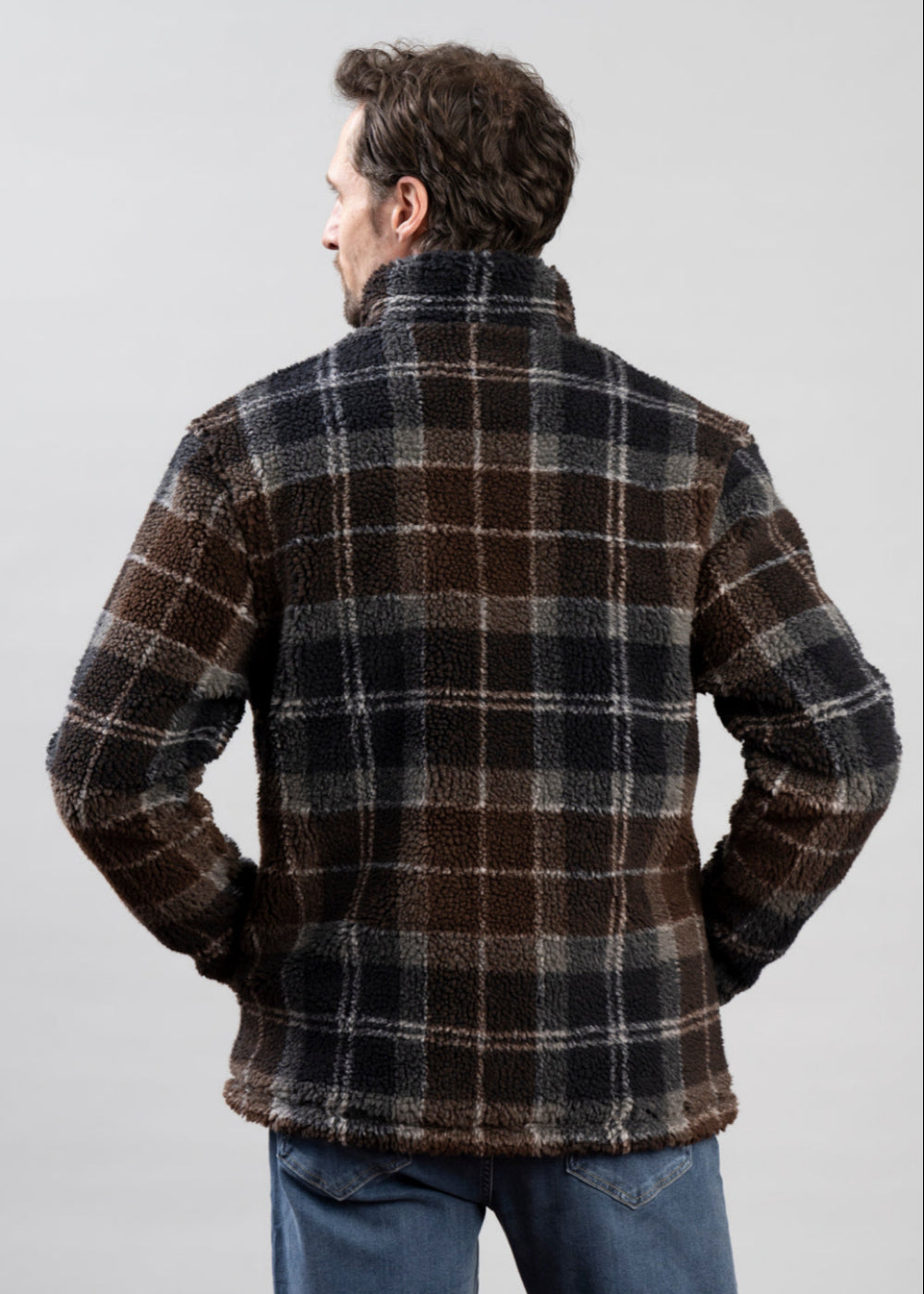 Tartan Fleece Zip Through