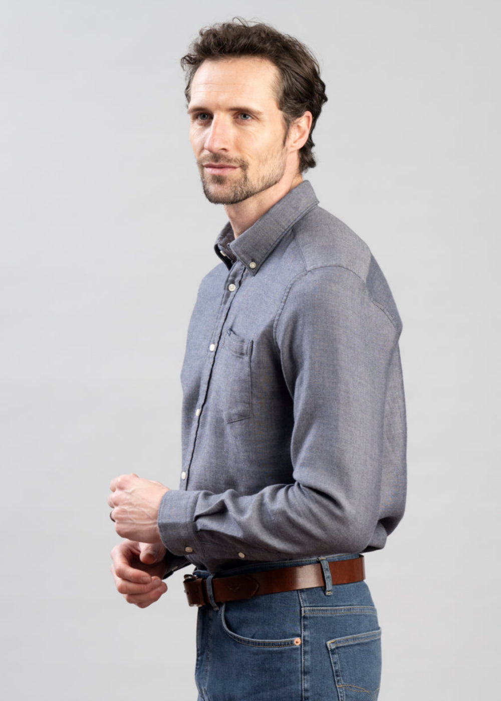 Buckley Tailored Herringbone Shirt