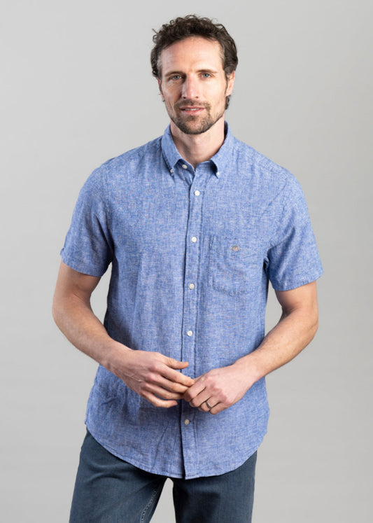 Cotton Linen Short Sleeve Shirt