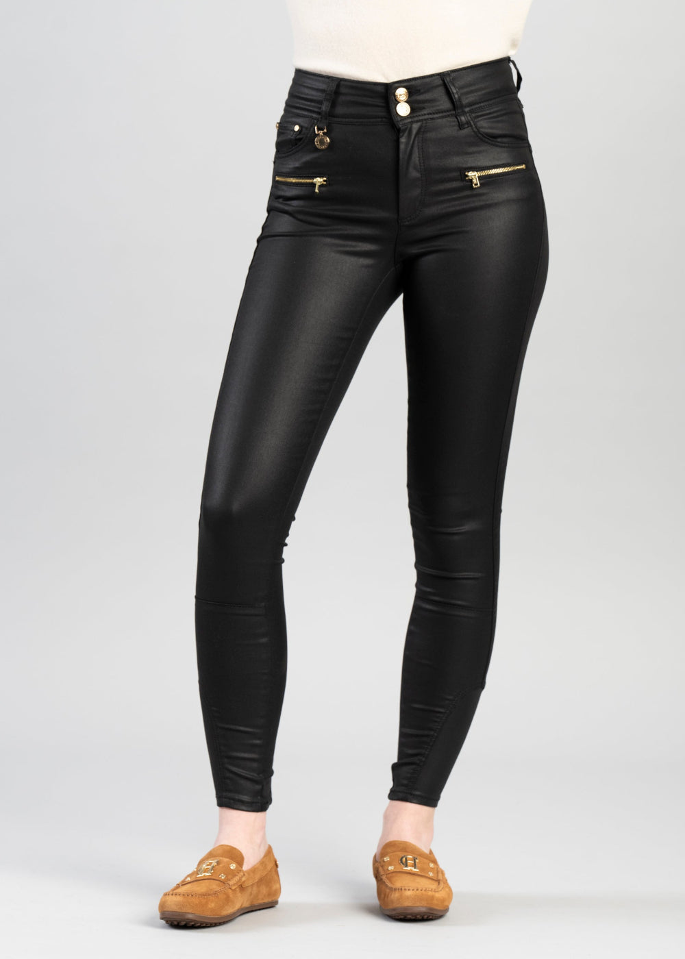 Coated Jodhpur Jeans