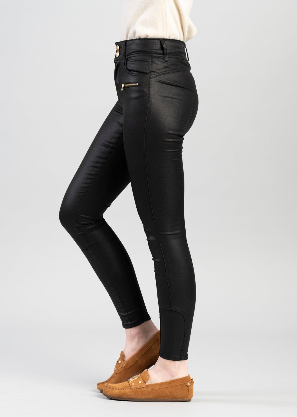 Coated Jodhpur Jeans