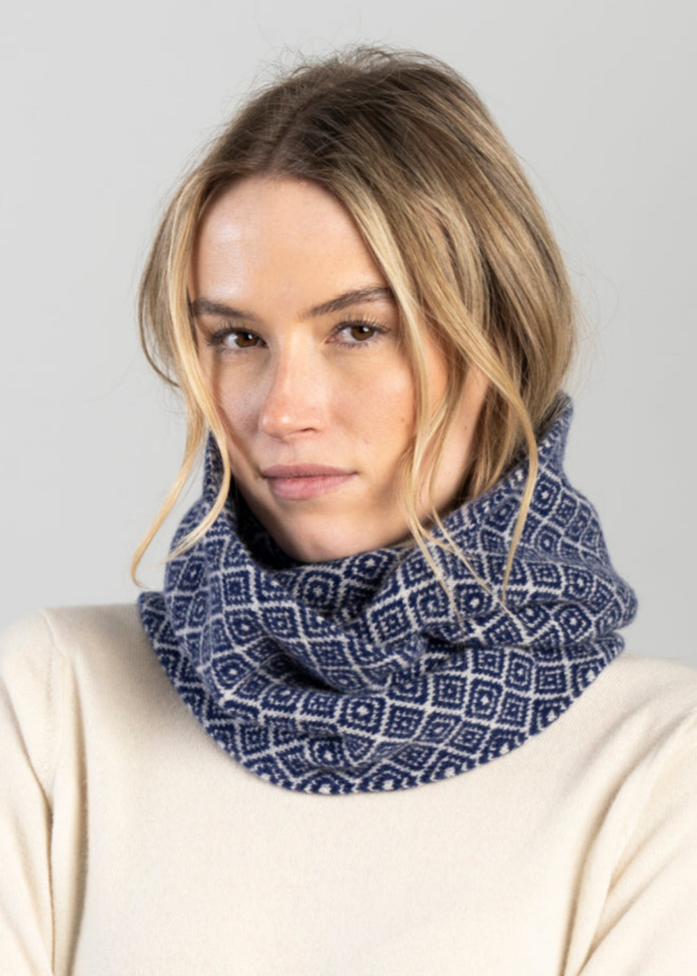 Argyle Lambswool Snood