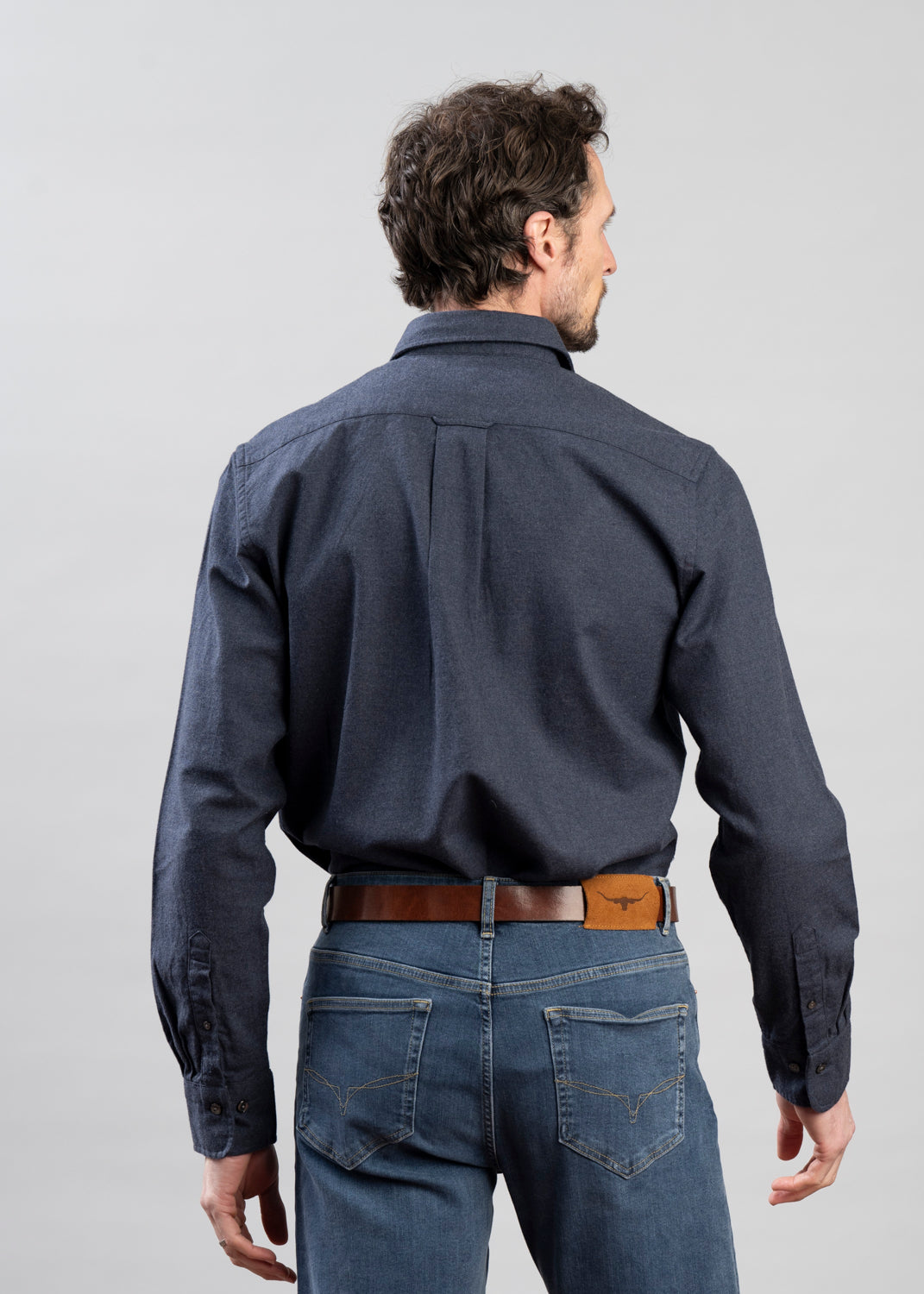 Regular Flannel Melange Shirt
