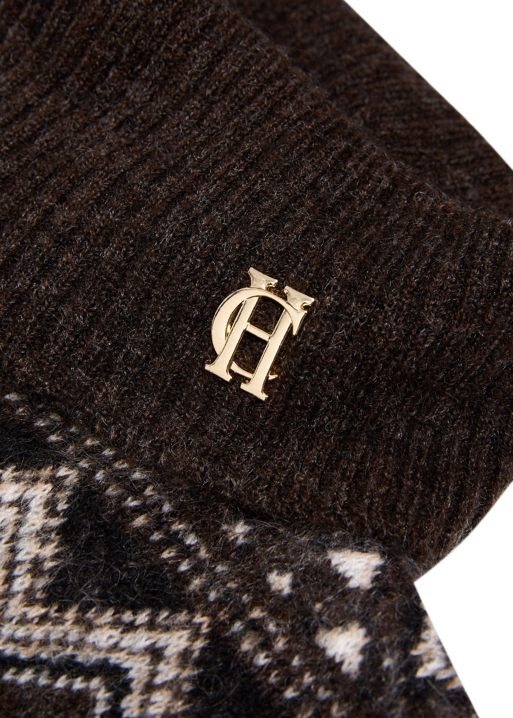 Antonia Fairisle Roll Neck Knit