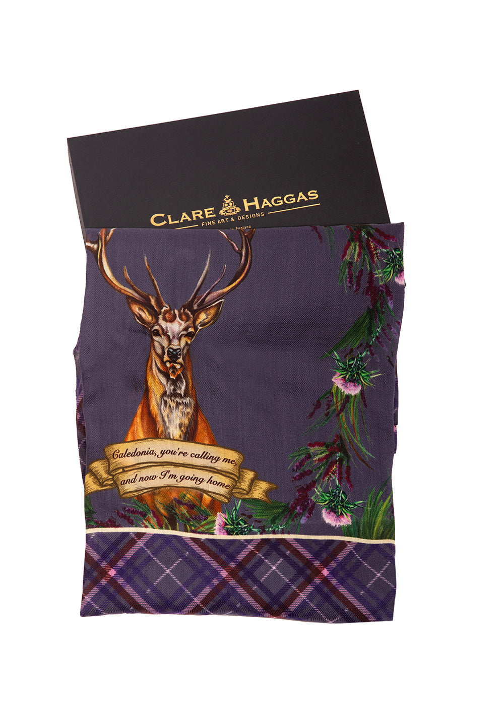 Caledonia Wool Silk Shawl Scarf