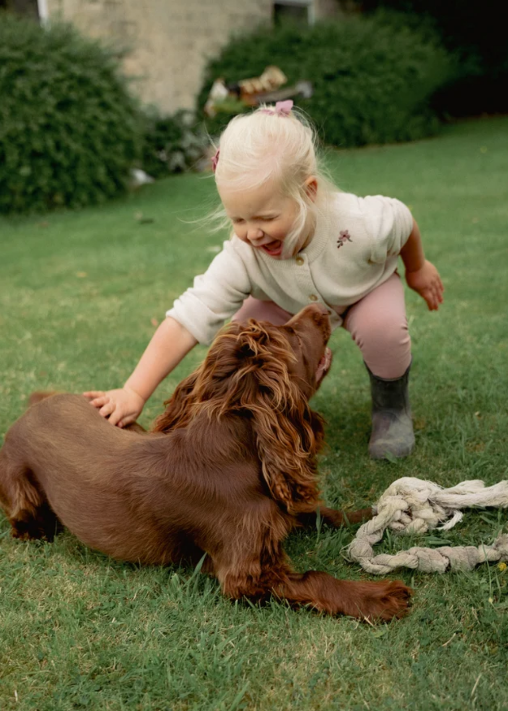 Organic Cotton Horse Embroidered Cardigan