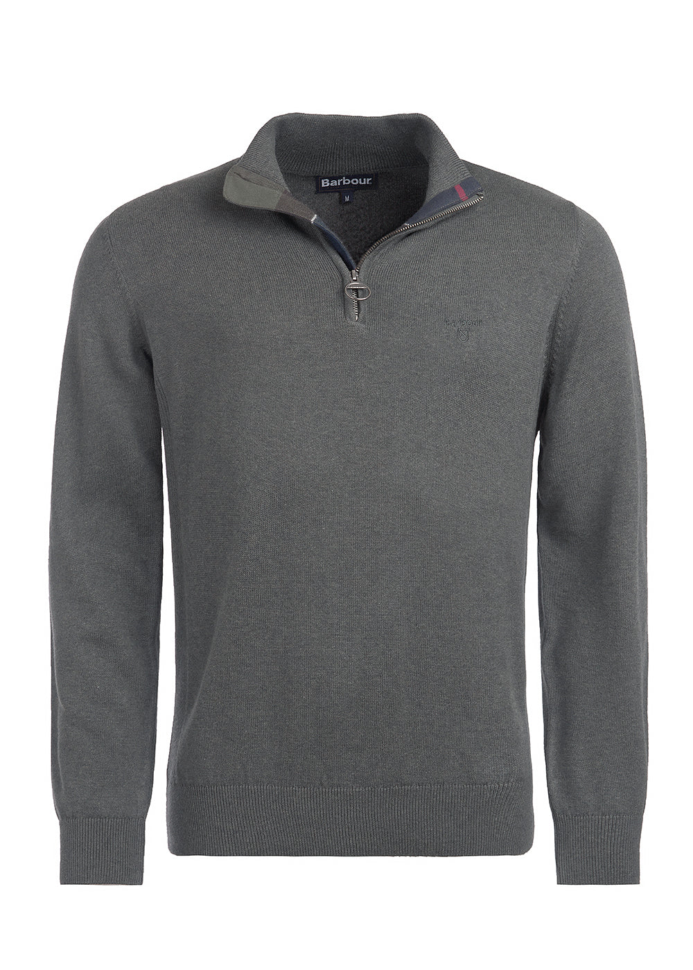 Cotton Half Zip Knitted Jumper