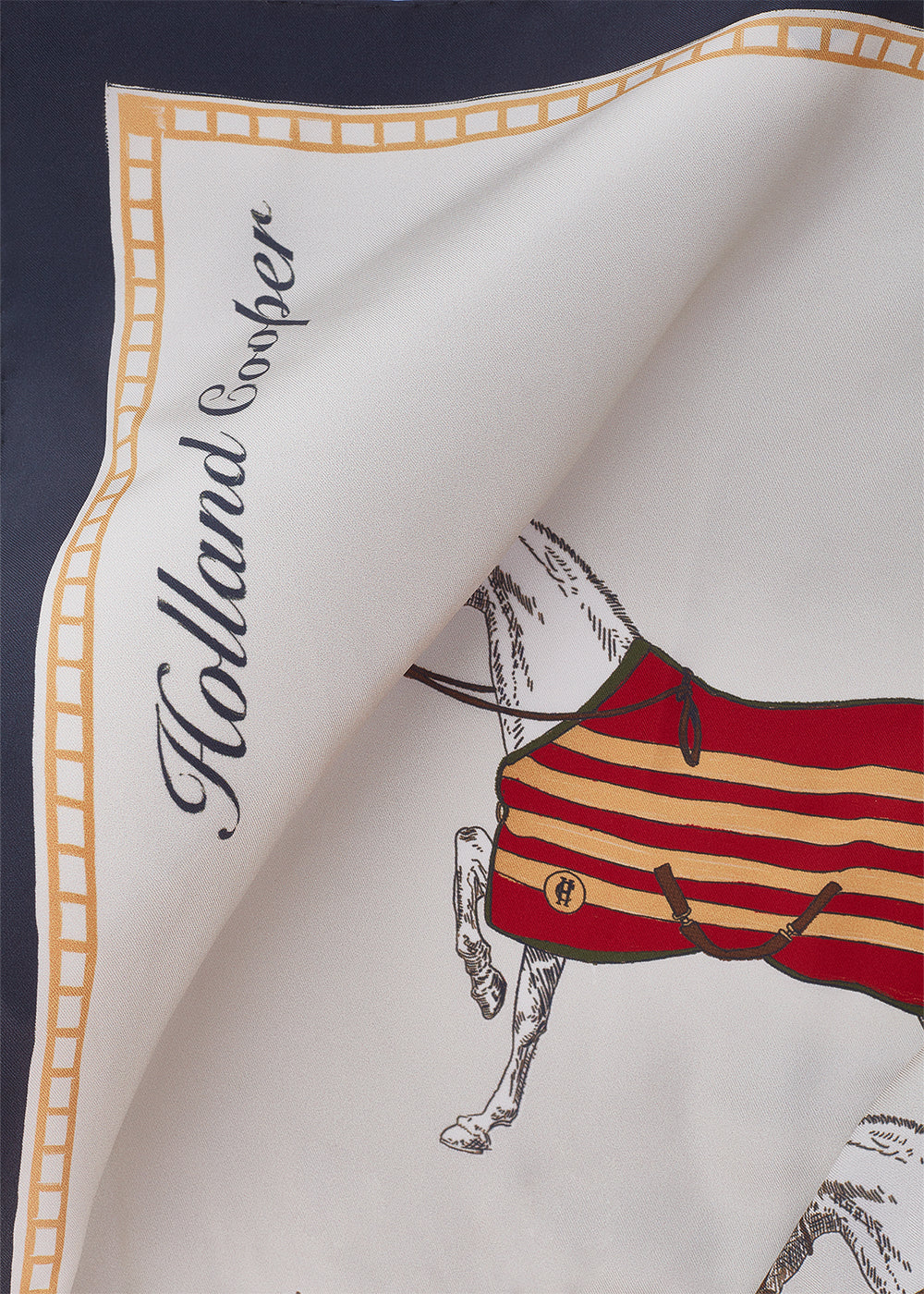 Nine Horse Silk Scarf