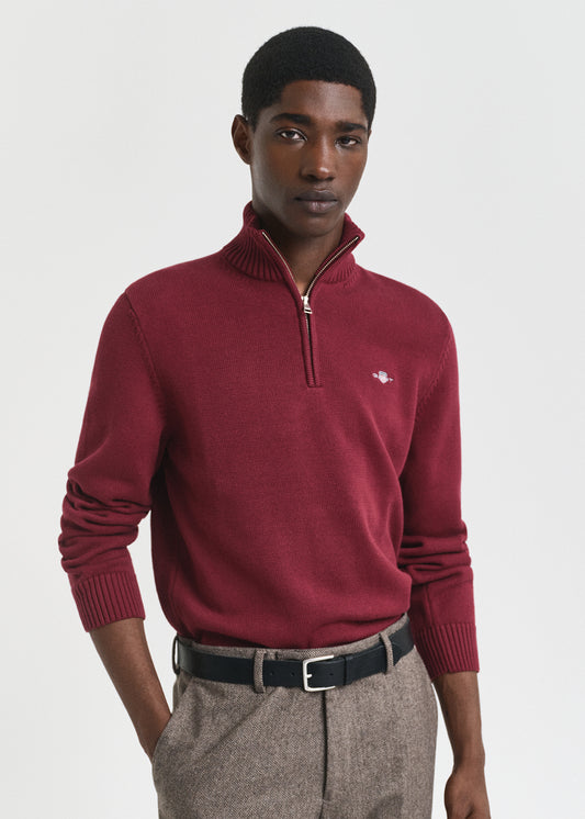 Casual Cotton Half Zip
