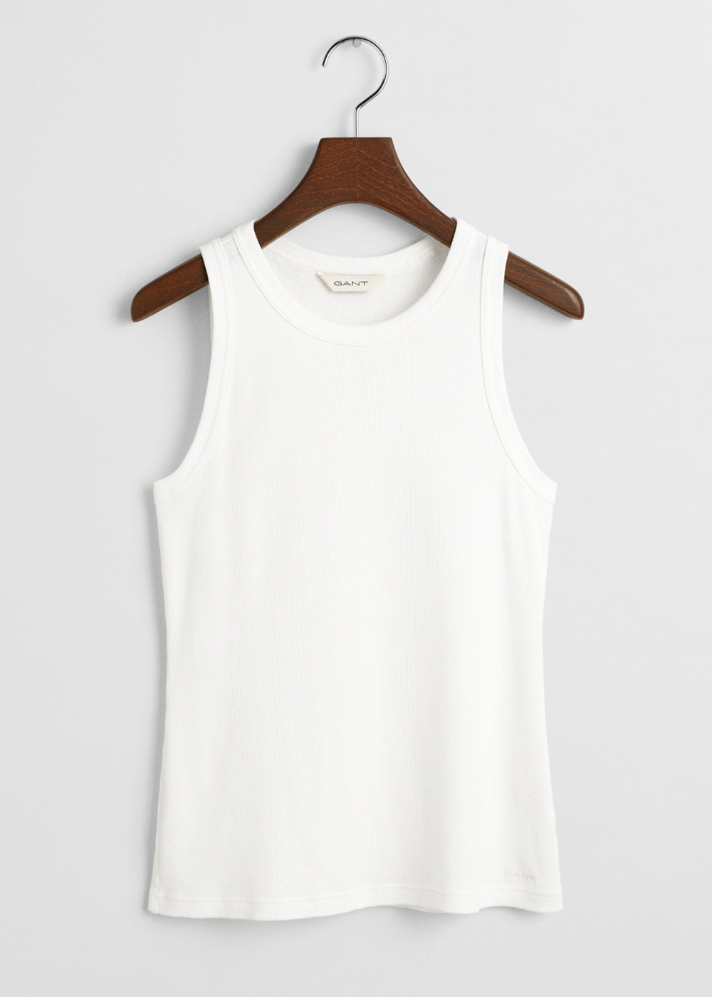 High Neck Rib Tank Top