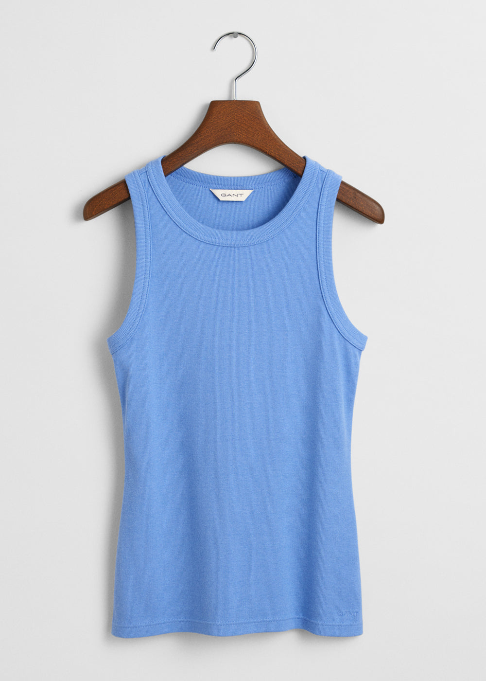 High Neck Rib Tank Top