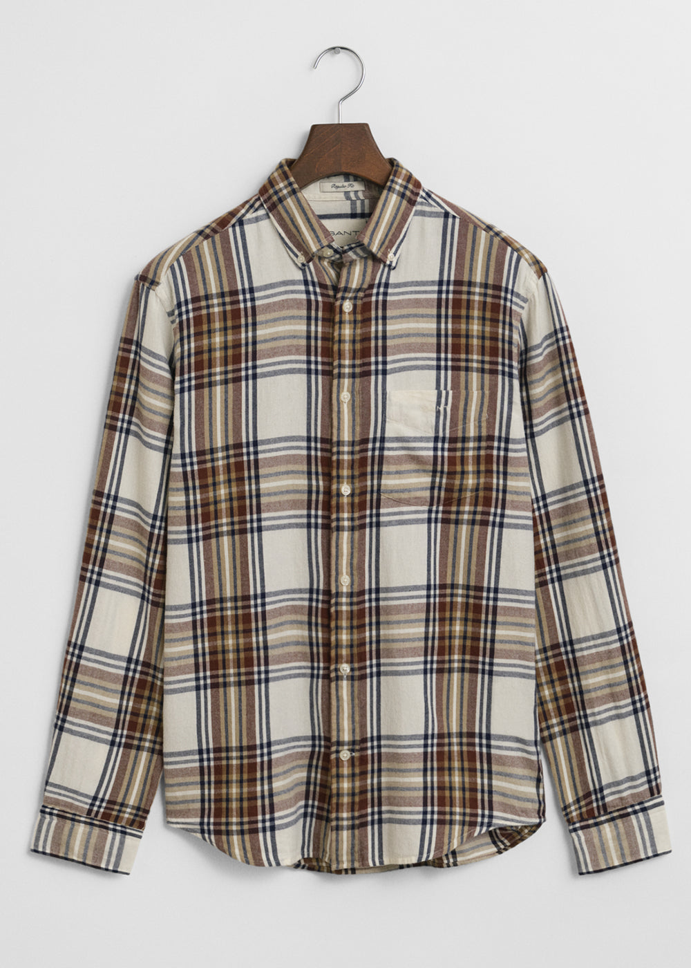Regular Windblown Flannel Check Shirt