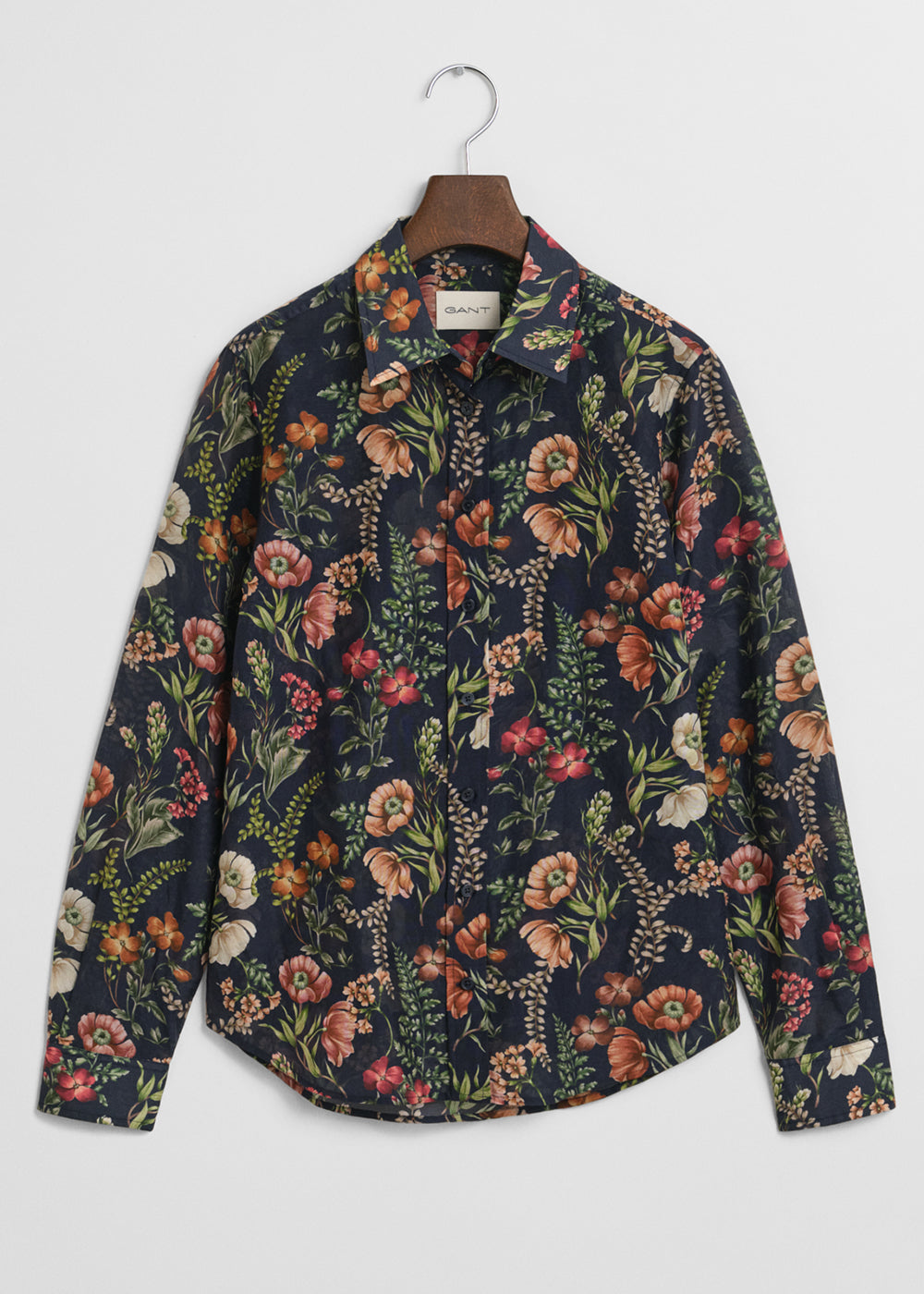 Floral Print Cotton Silk Shirt