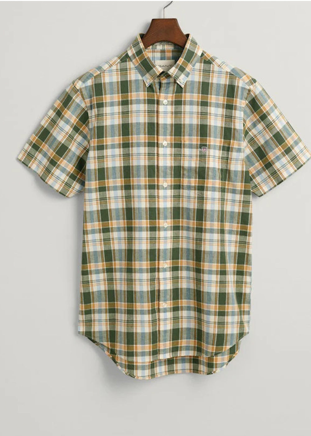 Linen Short Sleeved Check Shirt