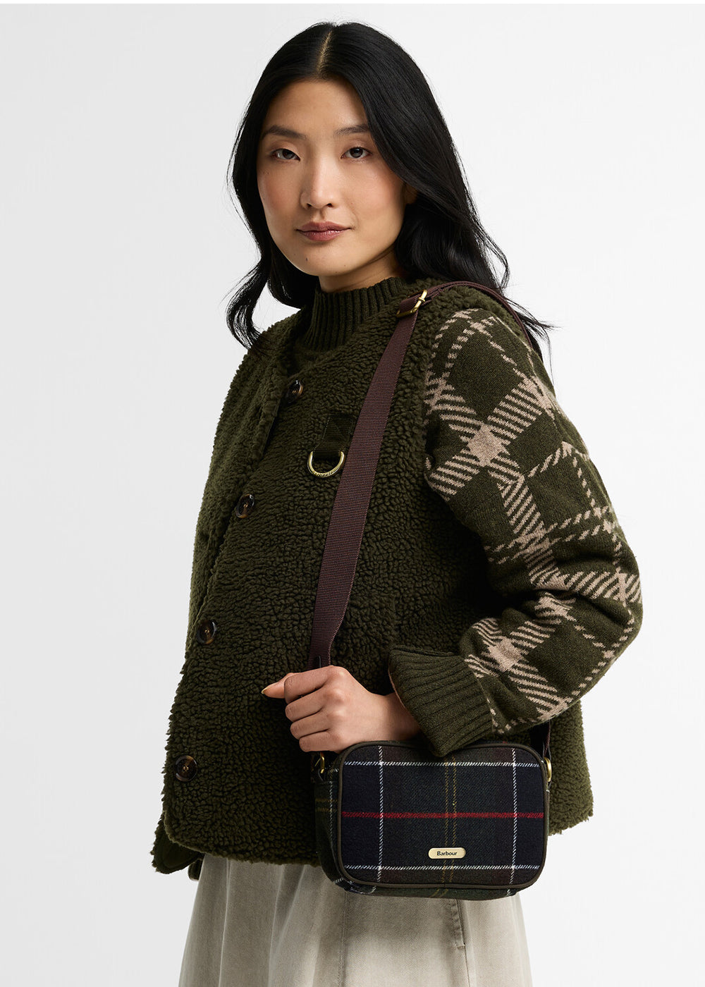 Contin Tartan Mini Crossbody Bag