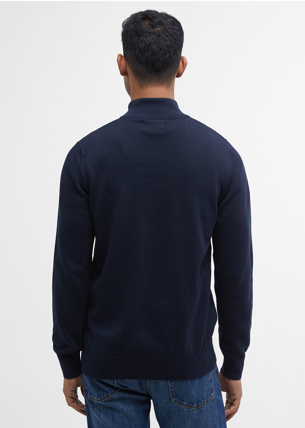 Cotton Half Zip Knitted Jumper