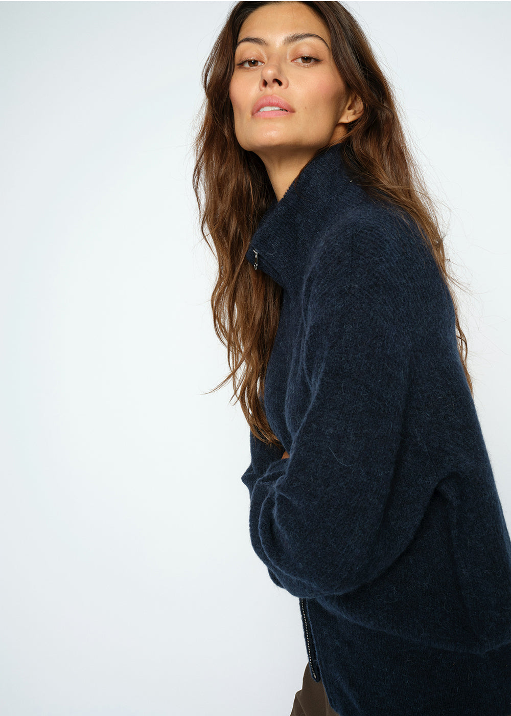 MMThora Knit Zip Cardigan