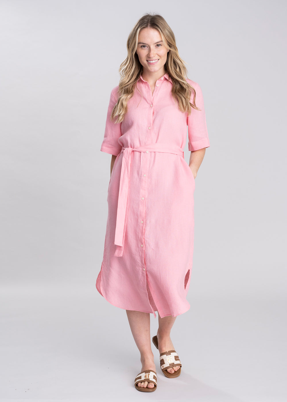 gant shirt dress Buy GANT Blue Linen Belted Shirt Dress from Next Luxembourg