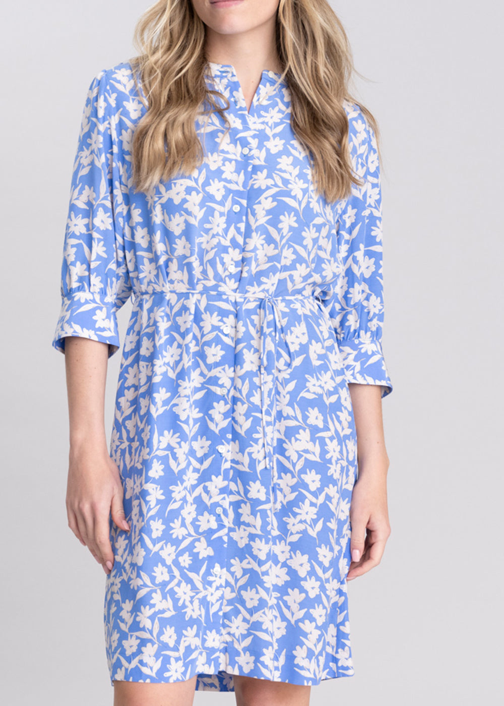 Floral Print Shirt Dress