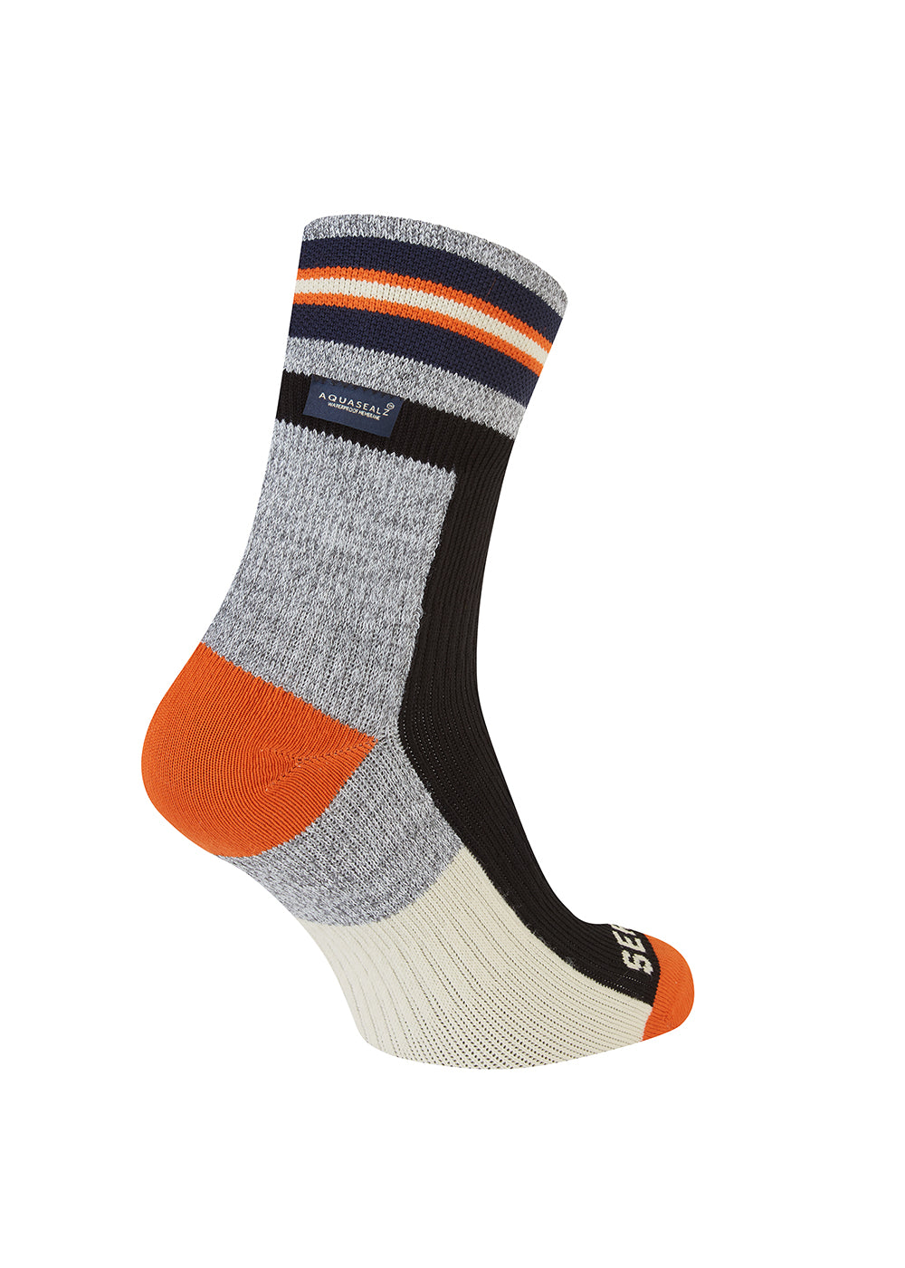 Surlingham A Waterproof All Weather Ankle Length Striped Cuff Socks