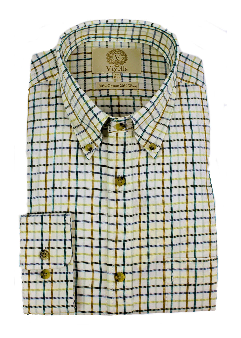 Viyella Medium Tattersall Shirt – Brunswick Green – Humes Outfitters
