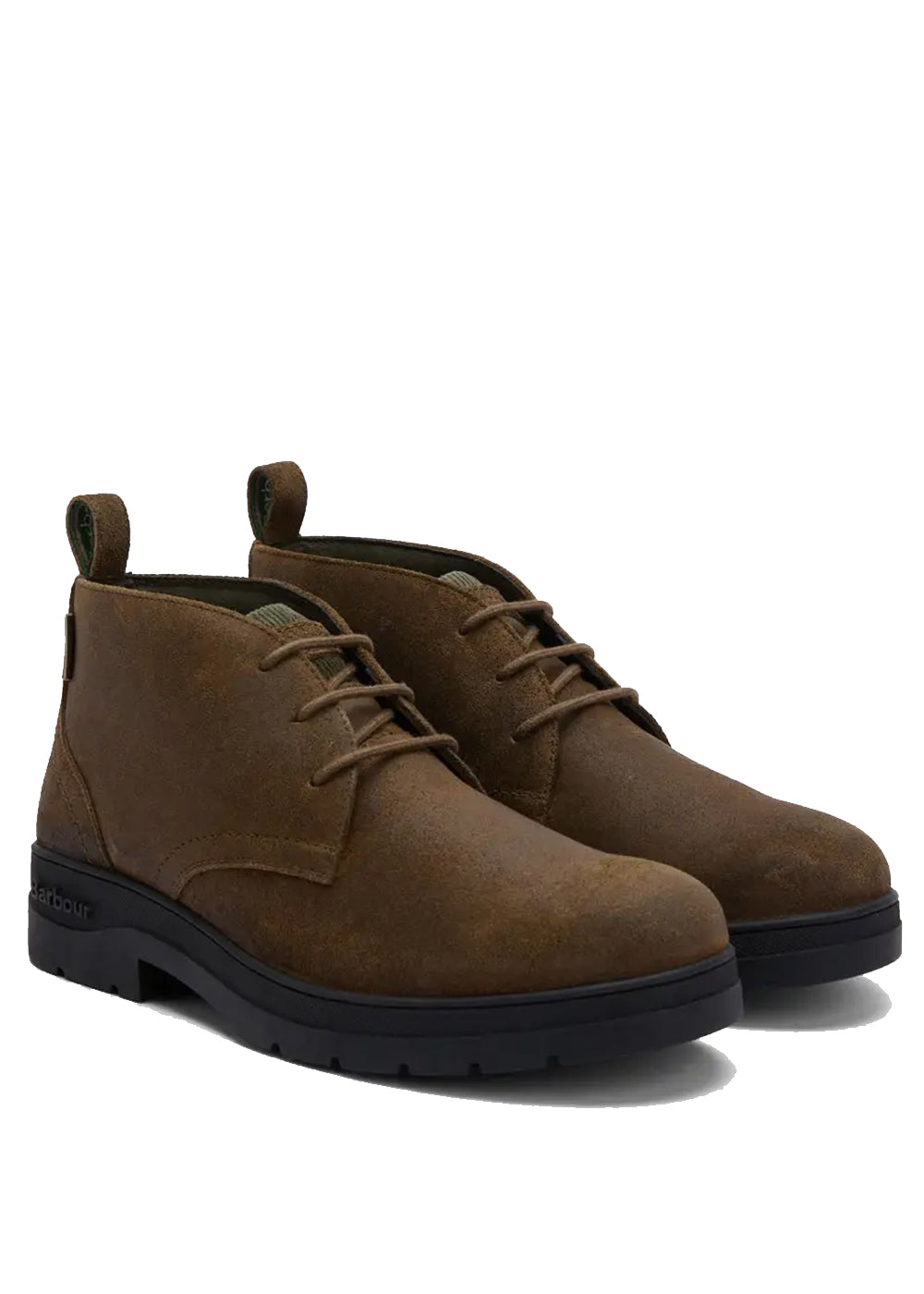 Barbour Forster Chukka Boots – Oiled Olive Suede – Humes Outfitters