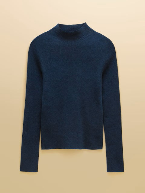 Seamless Knitted High Neck Jumper