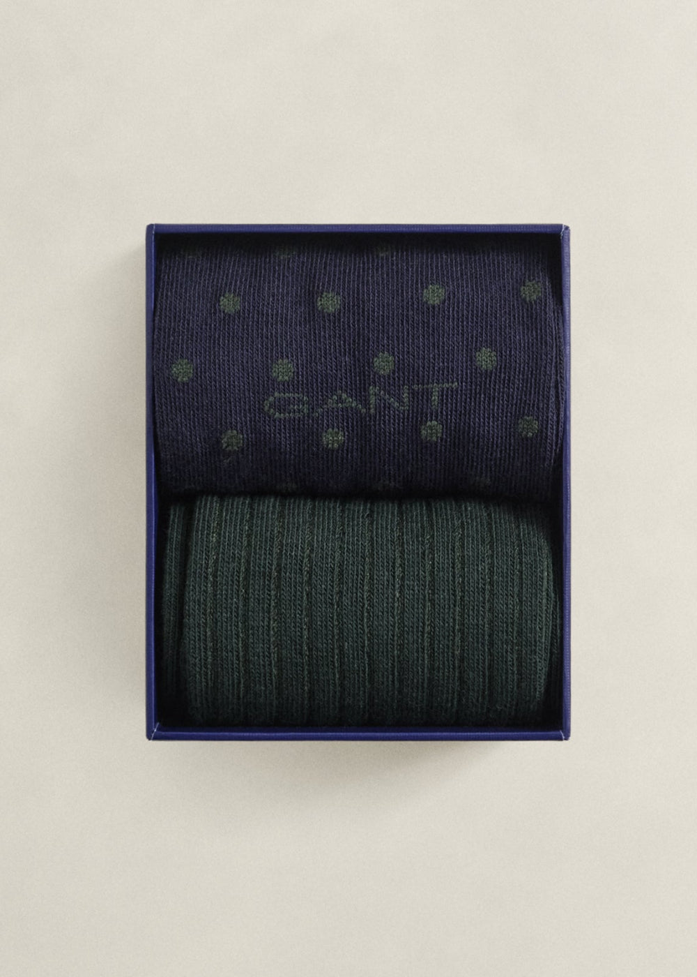 Dot and Rib 2-Pack Socks Gift Box