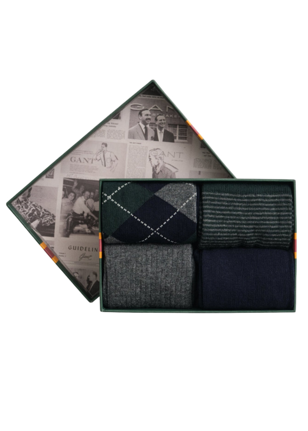 Argyll and Stripe Socks 4 Pack