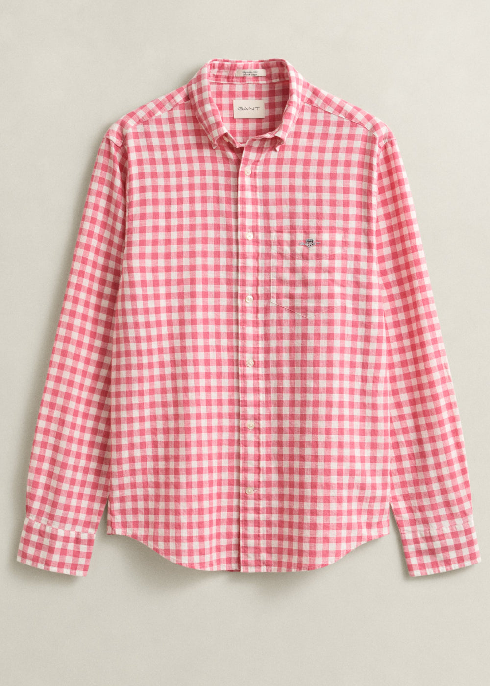 Cotton Linen Gingham Shirt