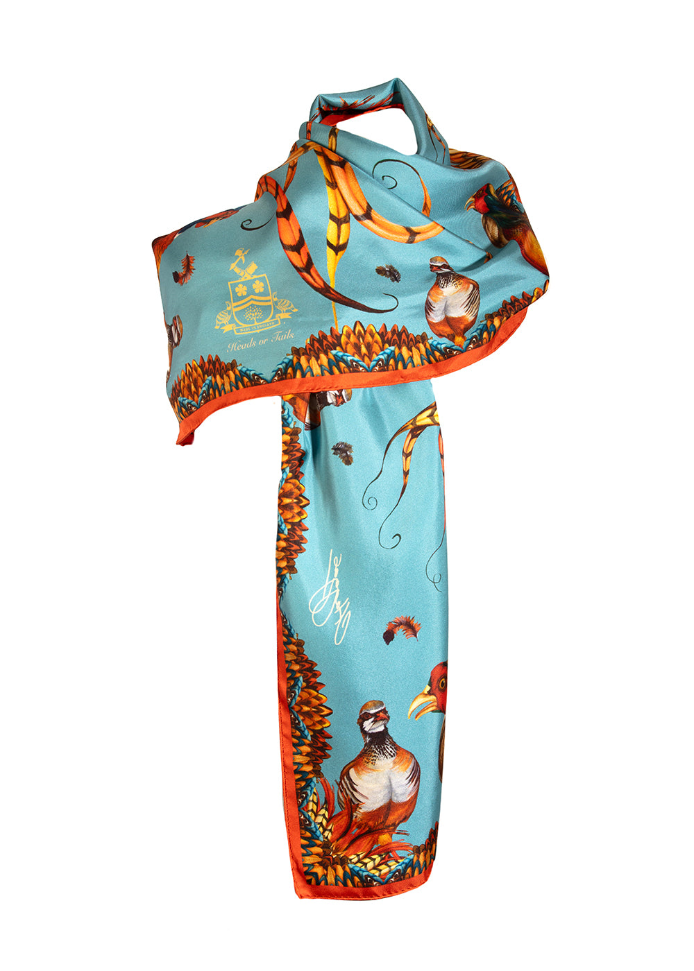Heads or Tails Classic Silk Scarf