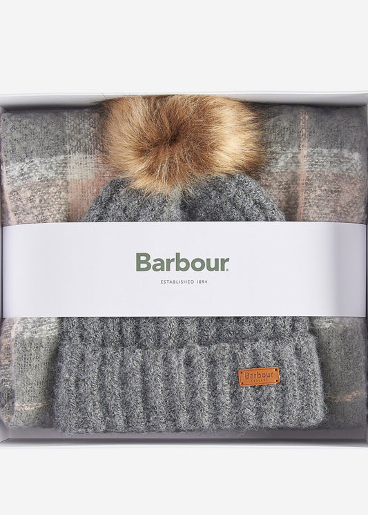 Saltburn Beanie and Tartan Scarf Gift Set